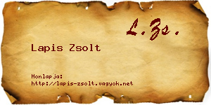 Lapis Zsolt névjegykártya